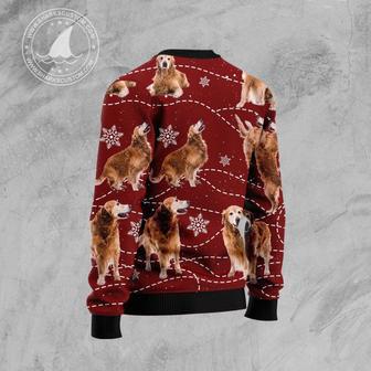 Golden Retriever Xmas Ugly Christmas Sweater unisex womens & mens, couples matching, friends, funny family sweater gifts 1 | Favorety DE