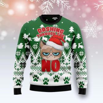 Grumpy Cat Dashing Through Ugly Christmas Sweater | Favorety