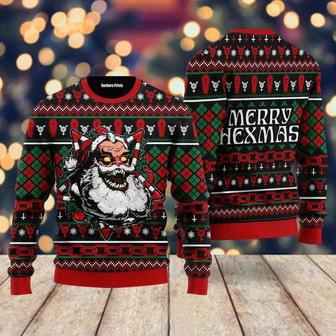 Hail Santa Merry Hexmas Ugly Christmas Sweater For Men & Women | Favorety UK