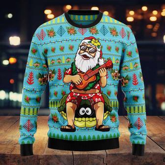 Hawaiian Christmas Santa Claus Ugly Christmas Sweater | Favorety