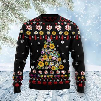 Hippie Tree Xmas Ugly Christmas Sweater | Favorety CA