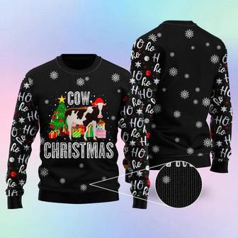 Ho Ho Ho Cow Christmas Ugly Christmas Sweater For Men & Women | Favorety UK