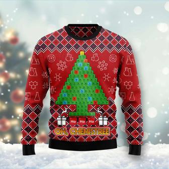 Ho Ho Ho Oh Chemistree Ugly Christmas Sweater unisex womens & mens, couples matching, friends, funny family sweater gifts | Favorety UK