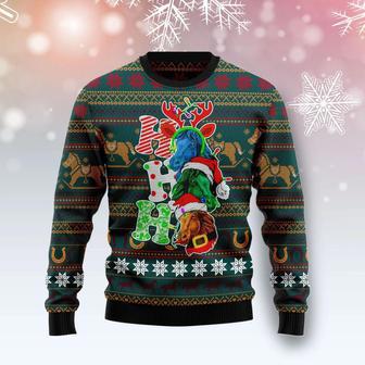 Horse Ho Ho Ho Ugly Christmas Sweater | Favorety