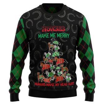 Horses Merry Christmas Ugly Christmas Sweater | Favorety CA