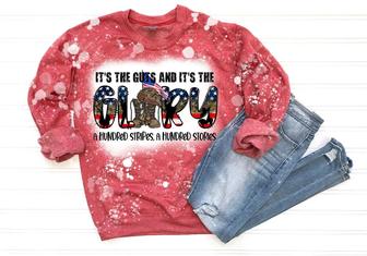 It’s the guts and it’s the glory Patriotic Sweatshirt Stars and Stripes Crewneck Red white and blue military Crewneck | Favorety