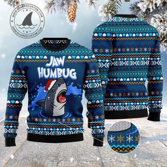 Jaw Humbug Ugly Christmas Sweater unisex womens & mens, couples matching, friends, funny family sweater gifts 1 | Favorety DE