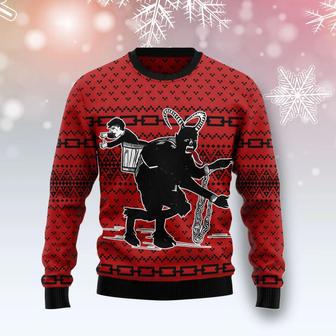 Krampus The Christmas Devil unisex womens & mens, couples matching, friends, funny family ugly christmas holiday sweater gifts | Favorety UK