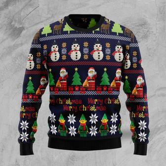 Lego Christmas Awesome unisex womens & mens, couples matching, friends, funny family ugly christmas holiday sweater gifts | Favorety