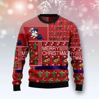 Louisiana Merry Christmas Ugly Christmas Sweater | Favorety CA