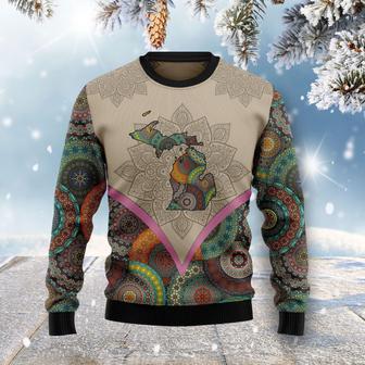 Mandala Michigan Home Ugly Christmas Sweater | Favorety AU