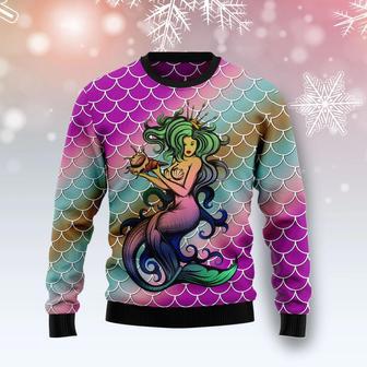 Mermaid Light Ugly Christmas Sweater | Favorety AU