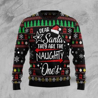 Merry Christmas Dear Santa They Are Naughty One’s Ugly Christmas Sweater | Favorety