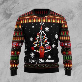 Merry Christmas Firefighter Ugly Christmas Sweater | Favorety CA