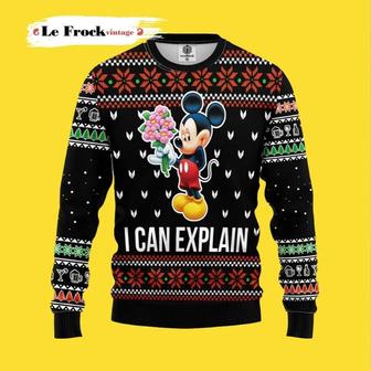 Mice Explain Mickey Mouse Thanksgiving Custom Ugly Christm | Favorety