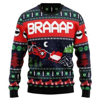 Motorbike Braaap Ugly Christmas Sweater | Favorety UK