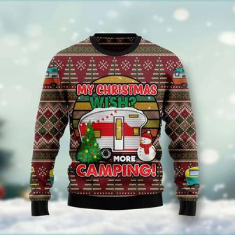 My Christmas Wish More Camping Ugly Christmas Sweater | Favorety UK