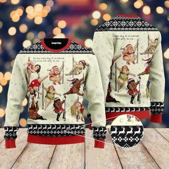 Nine Ladies Dancing Sexy Christmas Ugly Christmas Sweater For Men & Women | Favorety DE