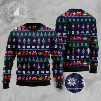 Nutcracker Ugly Christmas Sweater unisex womens & mens, couples matching, friends, funny family sweater gifts 2 | Favorety