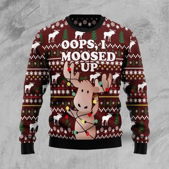 Oops, I Moosed Up Ugly Christmas Sweater | Favorety UK