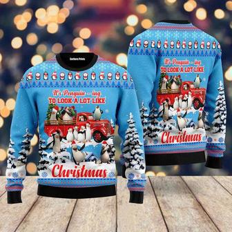 Penguin Christmas Ugly Christmas Sweater For Men & Women | Favorety AU