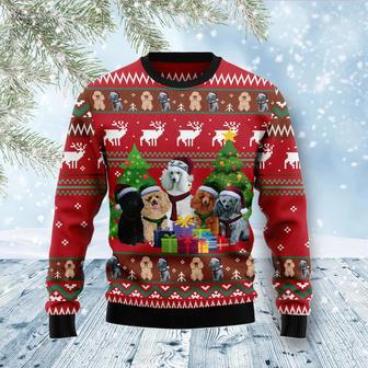 Poodle Family Snow Ugly Christmas Sweater | Favorety