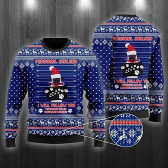 Pug Dog As Santa Claus Personal Stalker Ugly Christmas Sweater For Men & Women | Favorety UK