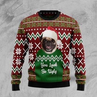 Pug You Look So Ugly Ugly Christmas Sweater | Favorety CA