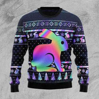 Rabbit Hologram Ugly Christmas Sweater | Favorety AU