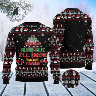 Red Wine Christmas unisex womens & mens, couples matching, friends, funny family ugly christmas holiday sweater gifts 1 | Favorety UK