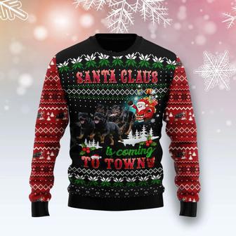 Rottweiler Town Christmas Ugly Christmas Sweater | Favorety CA