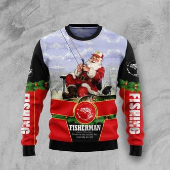 Santa Fisherman Ugly Christmas Sweater | Favorety UK