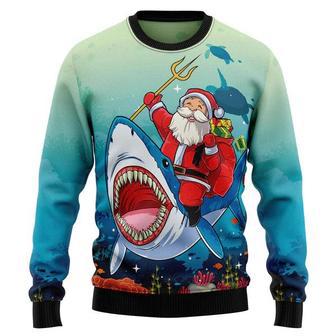 Santa Shark Ugly Christmas Sweater | Favorety