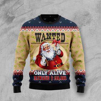 Satan Claus Wanted Only Alive Ugly Christmas Sweater | Favorety AU