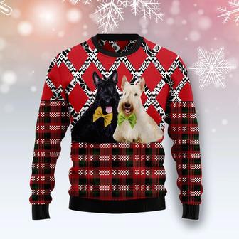 Scottish Terrier Black And White Ugly Christmas Sweater | Favorety DE