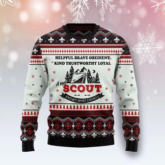 Scout Knows What Counts Ugly Christmas Sweater | Favorety