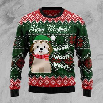 Shih Tzu Woofmas Ugly Christmas Sweater | Favorety DE