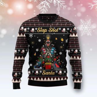 Slap Shot Santa Christmas Ugly Christmas Sweater | Favorety DE