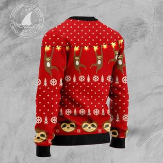 Sloth Lover Ugly Christmas Sweater unisex womens & mens, couples matching, friends, funny family sweater gifts 1 | Favorety UK