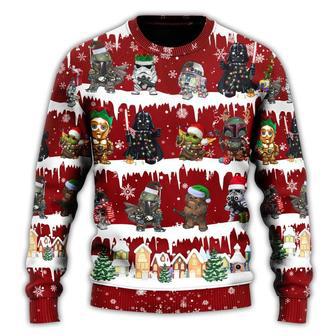 Star Wars Darth Vader Mandalorian Ugly Christmas Sweaters | Favorety AU