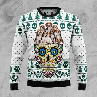 Sugar Skull Beagles Ugly Christmas Sweater | Favorety DE