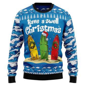 Surfer Swell Christmas Ugly Christmas Sweater | Favorety CA