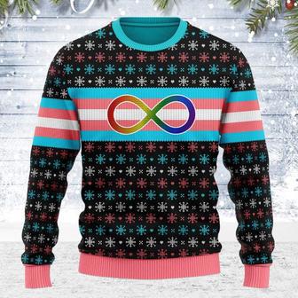 Transgender Autistic Flag Ugly Christmas Sweater | Favorety CA