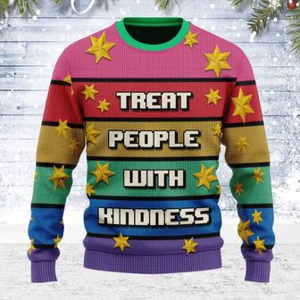 Treat People With Kindness Ugly Christmas Sweater | Favorety AU