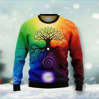 Tree Of Life Ugly Christmas Sweater unisex womens & mens, couples matching, friends, funny family ugly christmas holiday sweater gifts | Favorety UK