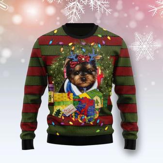 Yorkshire Terrier Gift Xmas Ugly Christmas Sweater | Favorety