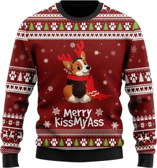 Corgi Naughty Dog Ugly Christmas Sweater For Women - Thegiftio UK