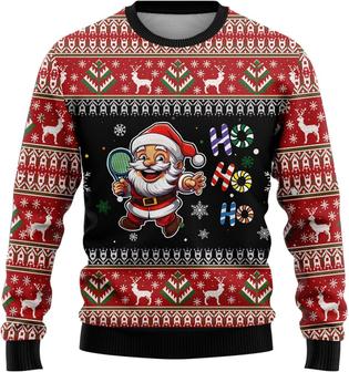 Ugly Christmas Sweaters for Women Men, Santa Sport Mens Sweatshirt Winter Holiday Crew Neck Shirt 5 - Thegiftio UK