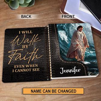 Personalized Christian Spiral Journal I Will Walk By Faith Even When I Cannot See, Spiritual Gift Faith For Christians | Mazezy