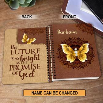 Personalized Spiral Journal Butterfly And Flower Scripture Gifts For Christian People | Mazezy